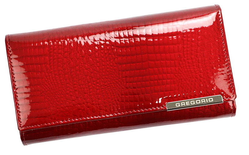 Detail produktu Červená kartová kožená peňaženka Gregorio LGF122